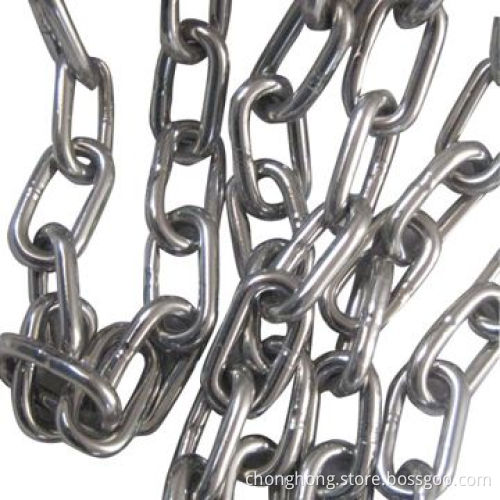 Stainless Steel Short Link Chain/Welded Chain, Japanese Standard